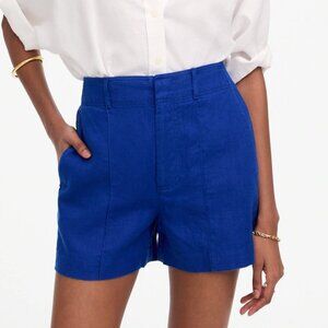Madewell Pintucked Shorts in 100% Linen Size 0